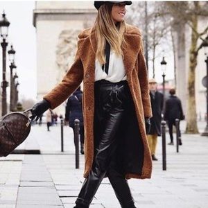 Coats | Zara Long Teddy Bear Coat Nwt 